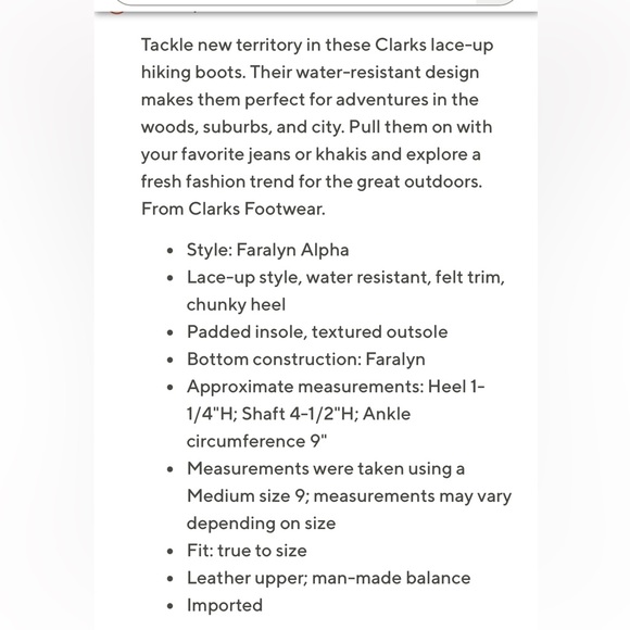 CLARKS FARALYN ALPHA TAUPE SUEDE LACE UP BOOT. SIZE 11W. NEW WITHOUT BOX. - Picture 8 of 8